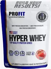 Hyper Whey Refi coml 900 gramas sabor  Morango PROFIT