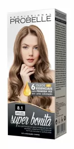 Tintura Probelle Super Bonita 8.1 Louro Claro Acinzentado