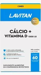 Cálcio + Vitamina D 1000UI Lavitan 60 comprimidos