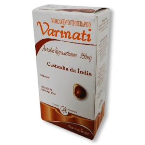 Varinati (Castanha da Índia 250 mg) com  30 comprimidos(PharmaScience)