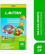 Polivitamínico Lavitan Kids Frutas Sortidas Infantil 60 comprimidos
