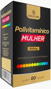 POLIVITAMíNICO MULHER COM 60 CáPSULAS - GOLD LAB