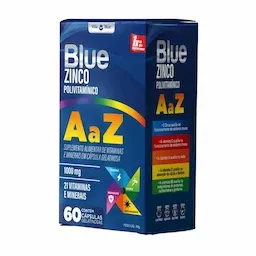 BLUE ZINCO POLIVITAMíNICO A-Z Com 60 CáPSULAS - VITA BLUE