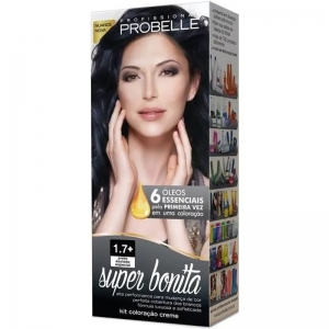 Tintura Probelle Super Bonita 1.7+Preto Azulado Especial