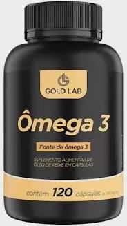 ÔMEGA 3 1400MG GOLD LAB COM 120 CáPSULAS