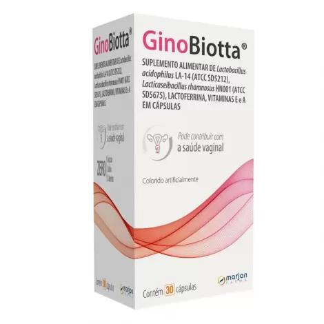 Suplemento Alimentar GinoBiotta 30 Cápsulas