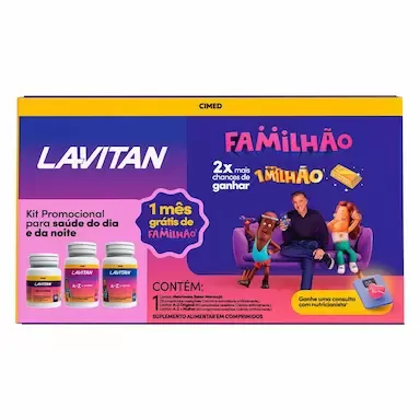 Kit Polivitamínico Lavitan Melatonina + A-Z Original + A-Z Mulher