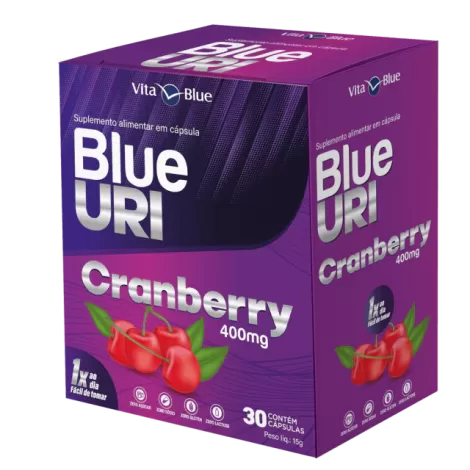 Blue Uri Cranberry com 30 cápsulas