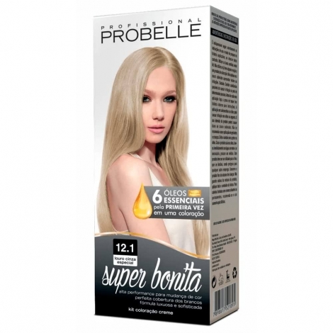 Tintura Probelle Super Bonita 12.1 Louro Cinza Especial
