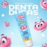Carmed Fini Dentaduras Gel Dental com Flúor Sabor Framboesa e Morango 70g